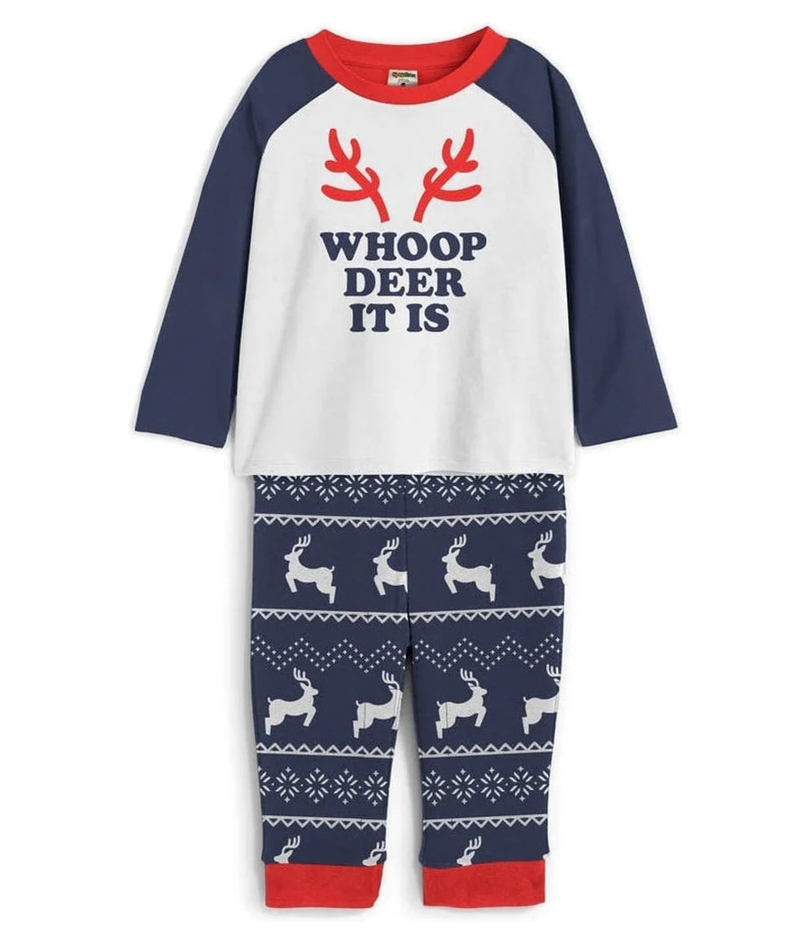 Toddler Boy's Whoop Deer It Is Crew Neck Pajama Set