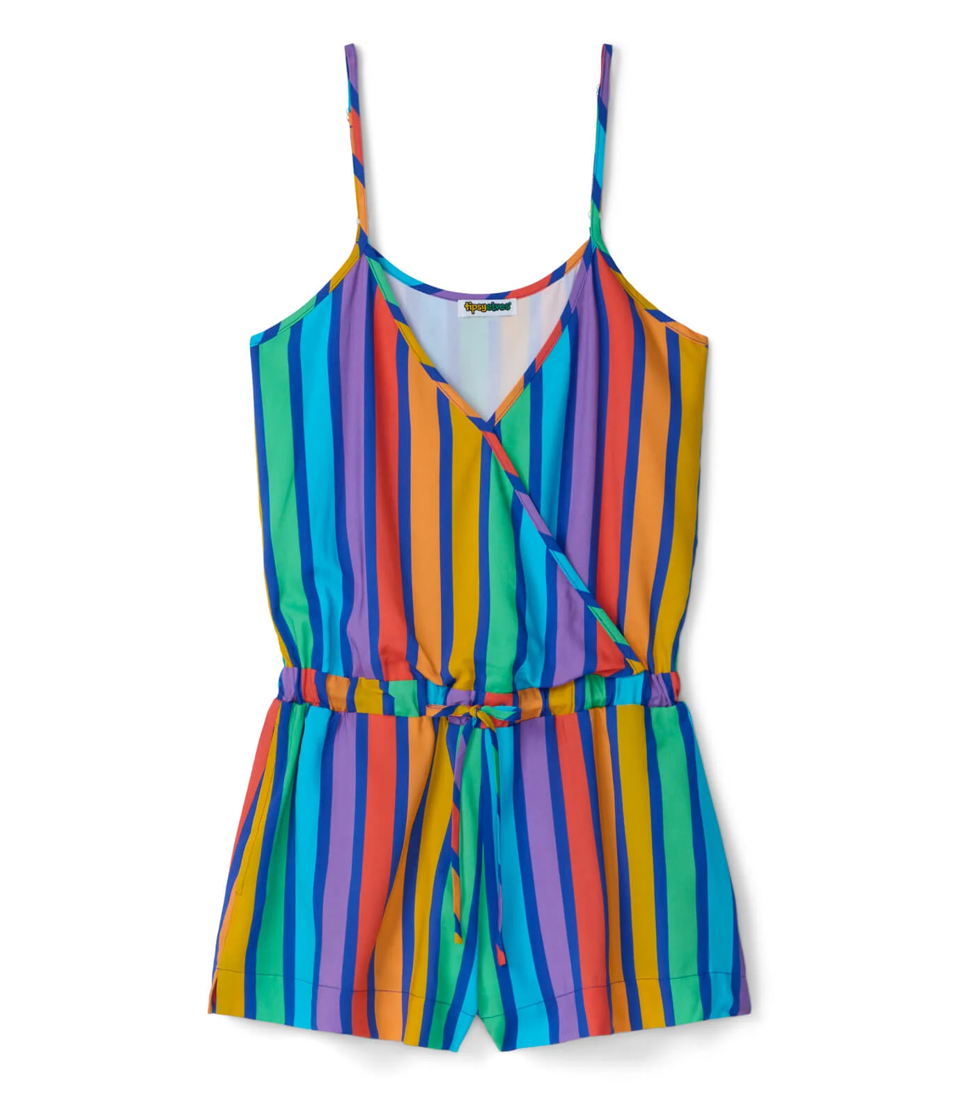 Rainbow Blast Striped Romper
