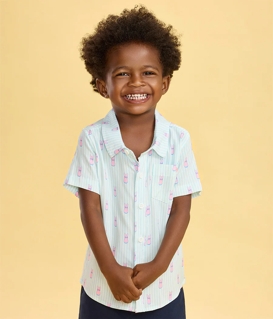 Toddler Boy's PEEPS® Shady Lil' Sugar Button Down Shirt