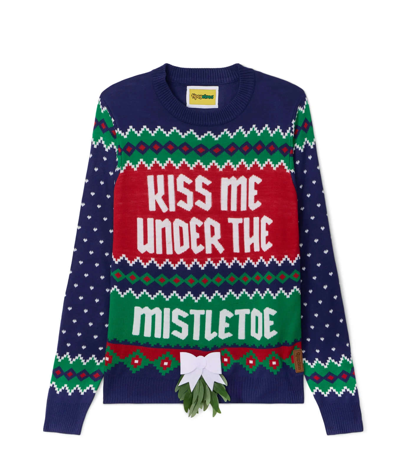 Men's Kiss Under the Mistletoe Ugly Christmas Sweater