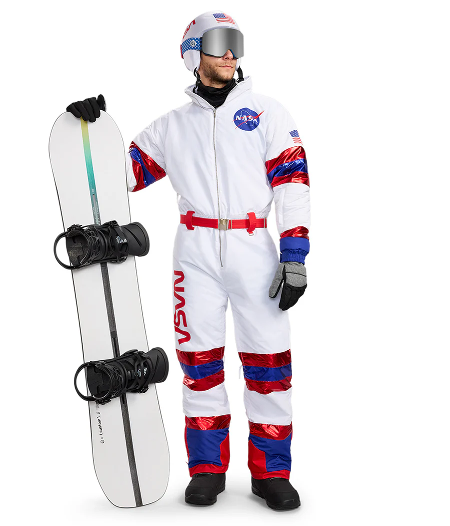Men's Space Racer Snow Suit and Helmet Cover