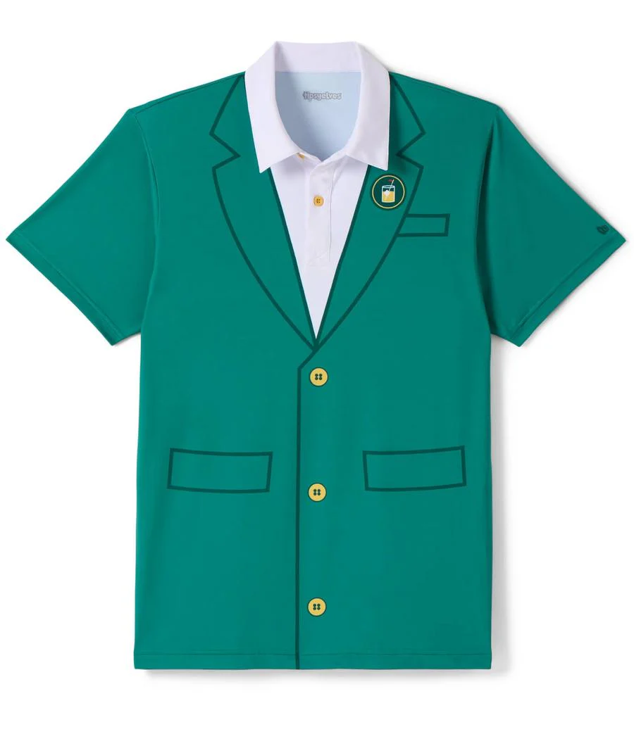 Men's Green Blazer Golf Polo