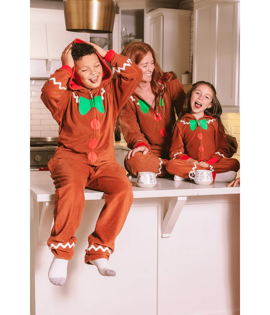 Boy's Gingerbread Jumpsuit