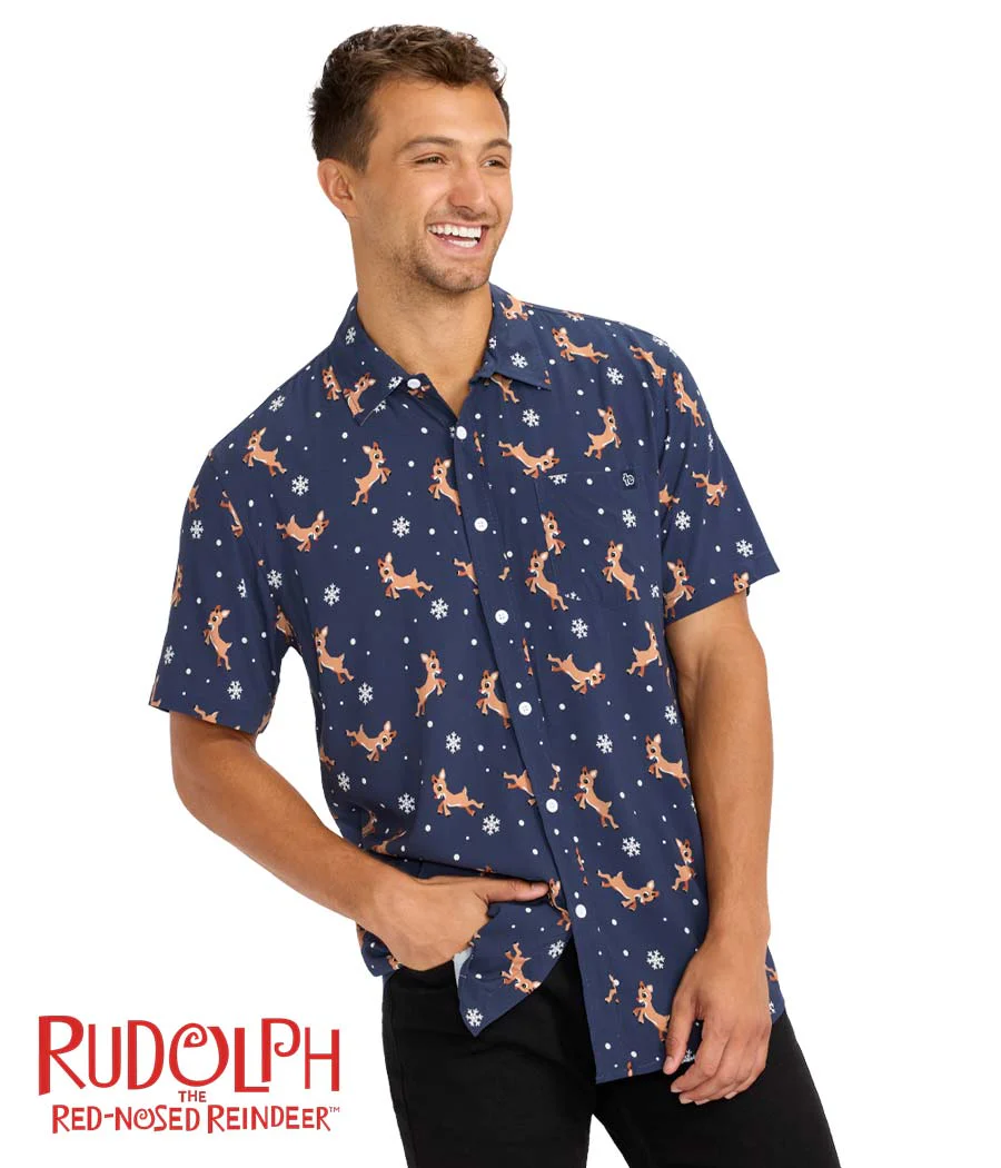 Men's Rudolph Button Down Shirt