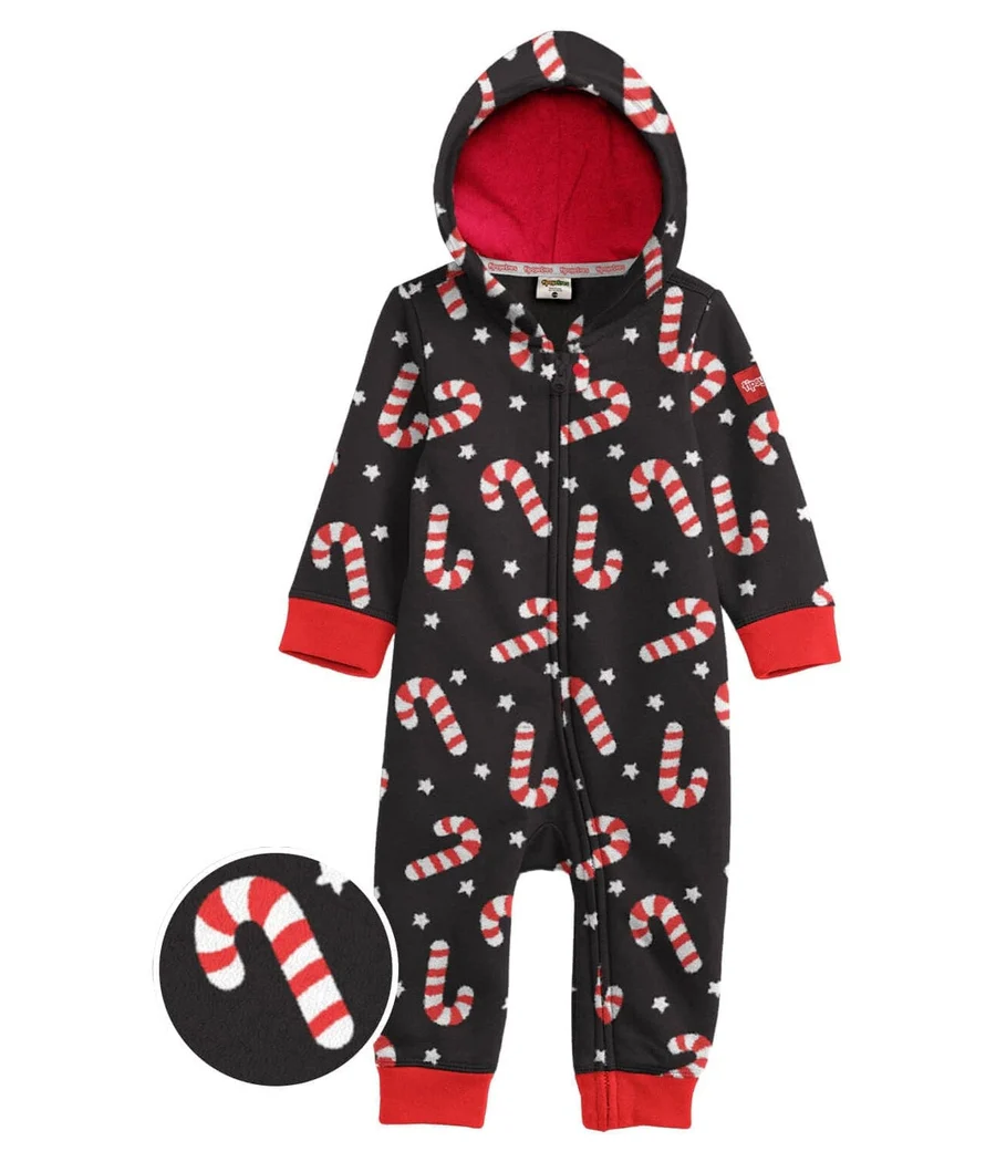 Toddler Boy's Candy Cane Lane Jumpsuit