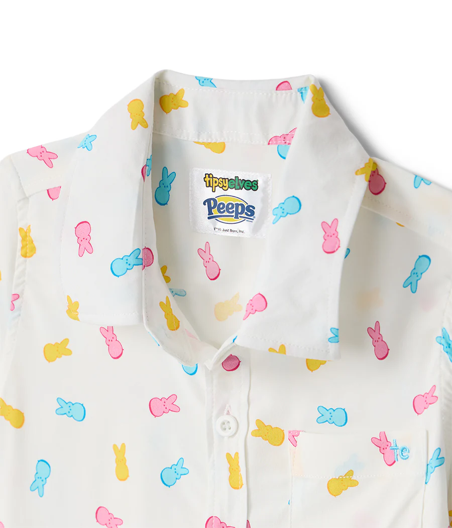 Boy's PEEPS® Party Peeple Button Down Shirt