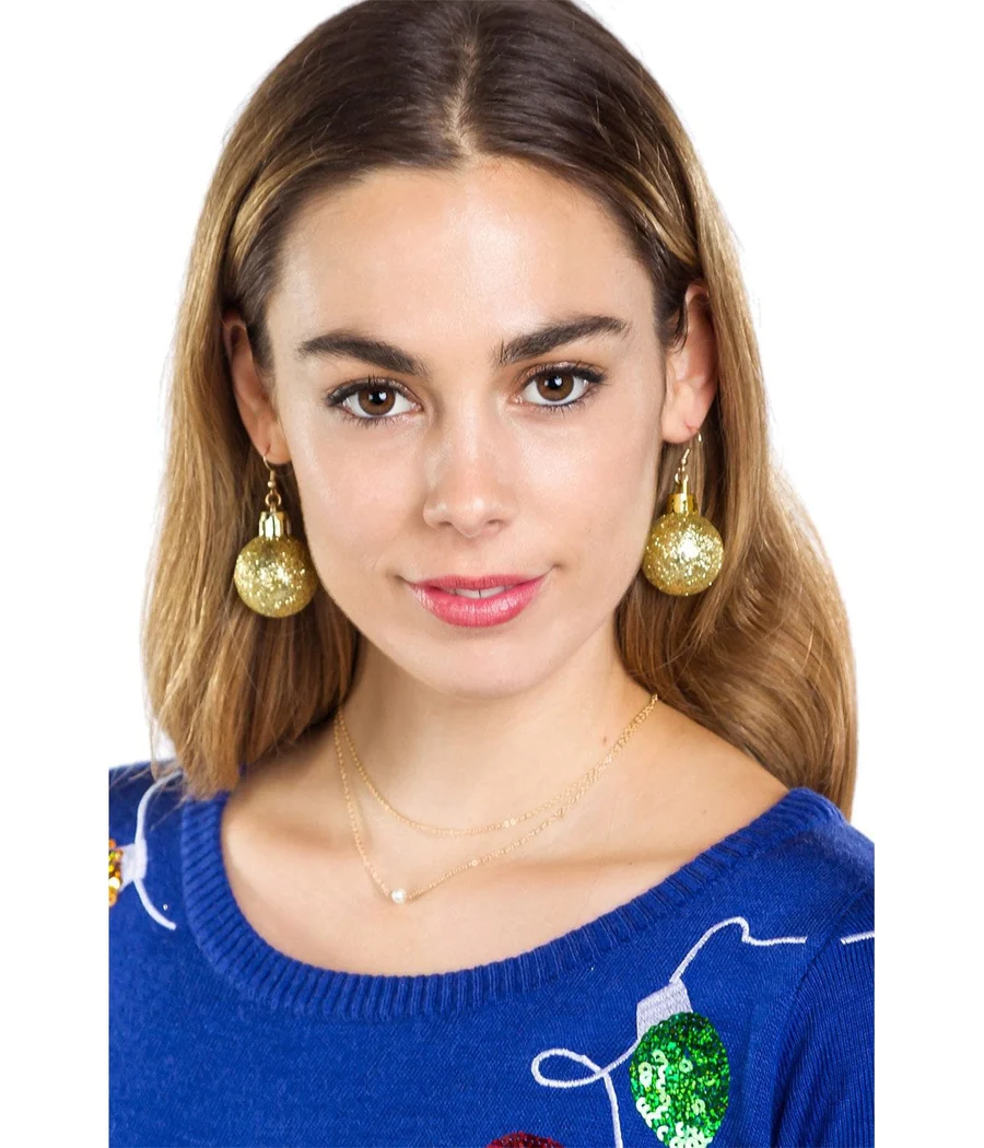 Glitter Ornament Earrings