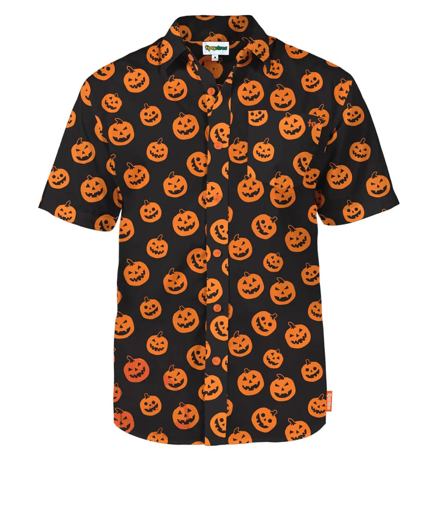 Men's Pumpkin Button Down Shirt