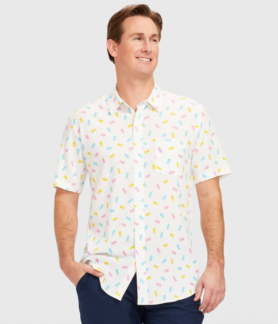 Men's PEEPS® Party Peeple Button Down Shirt