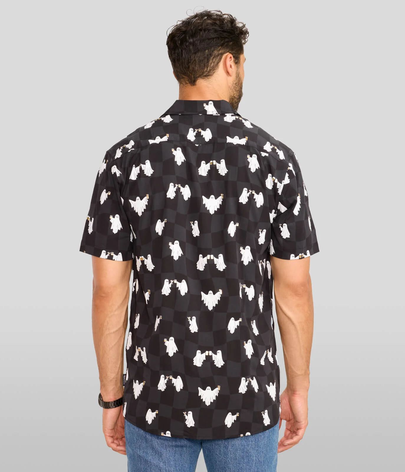 Men's BOOze Ghost Button Down Shirt