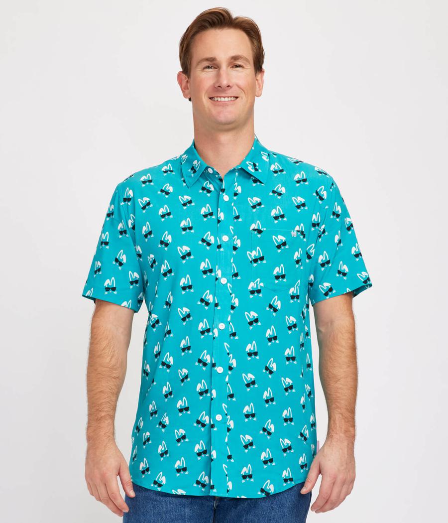 Men's Sunny Bunny Button Down Shirt
