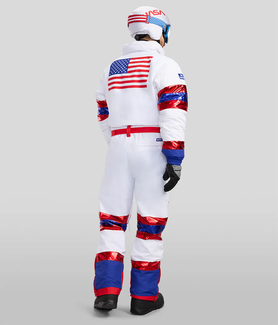 Men's Space Racer Snow Suit and Helmet Cover