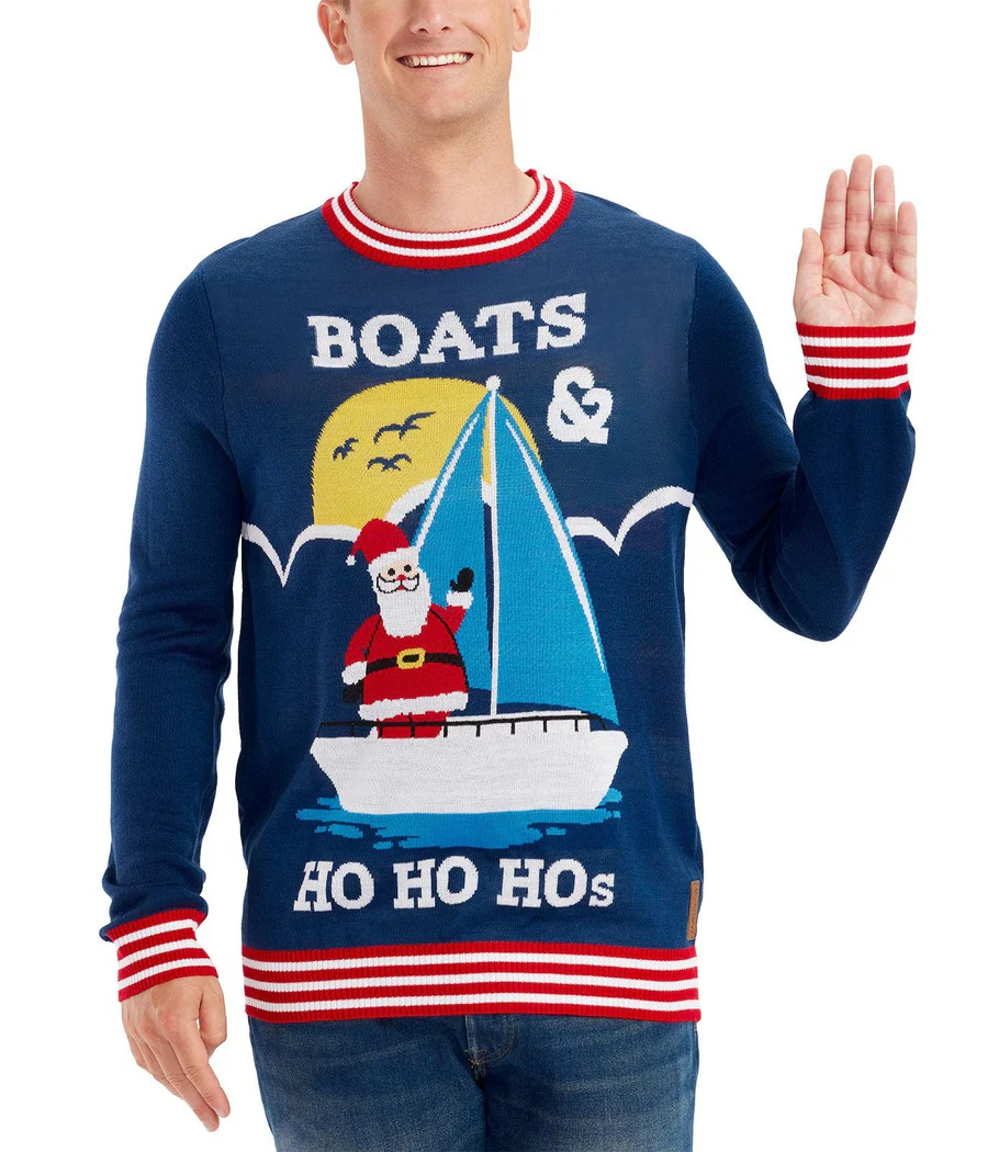 Men's Boats & Ho Ho Hos Ugly Christmas Sweater