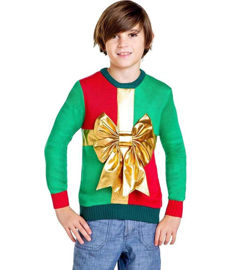 Boy's / Girl's Little Present Ugly Christmas Sweater