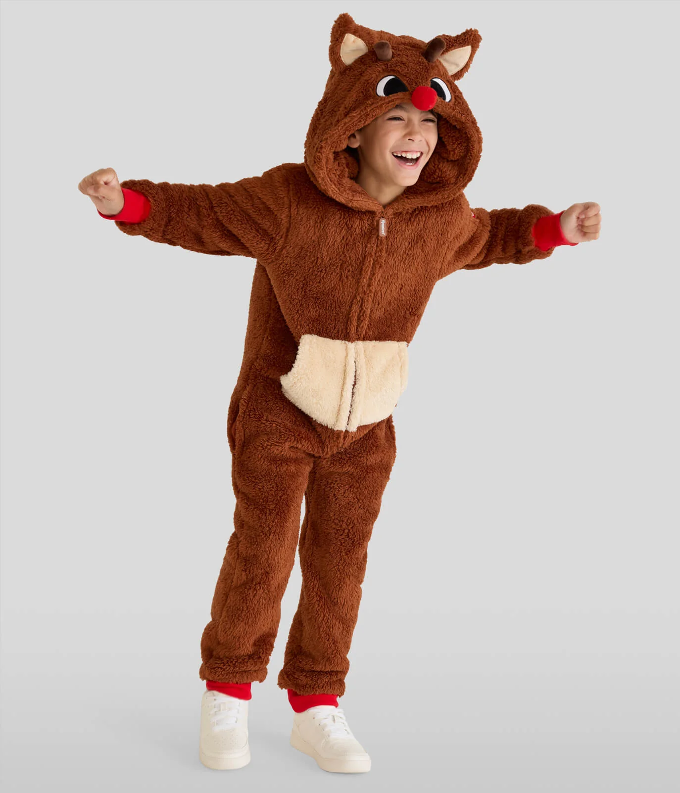 Boy's Rudolph Sherpa Jumpsuit