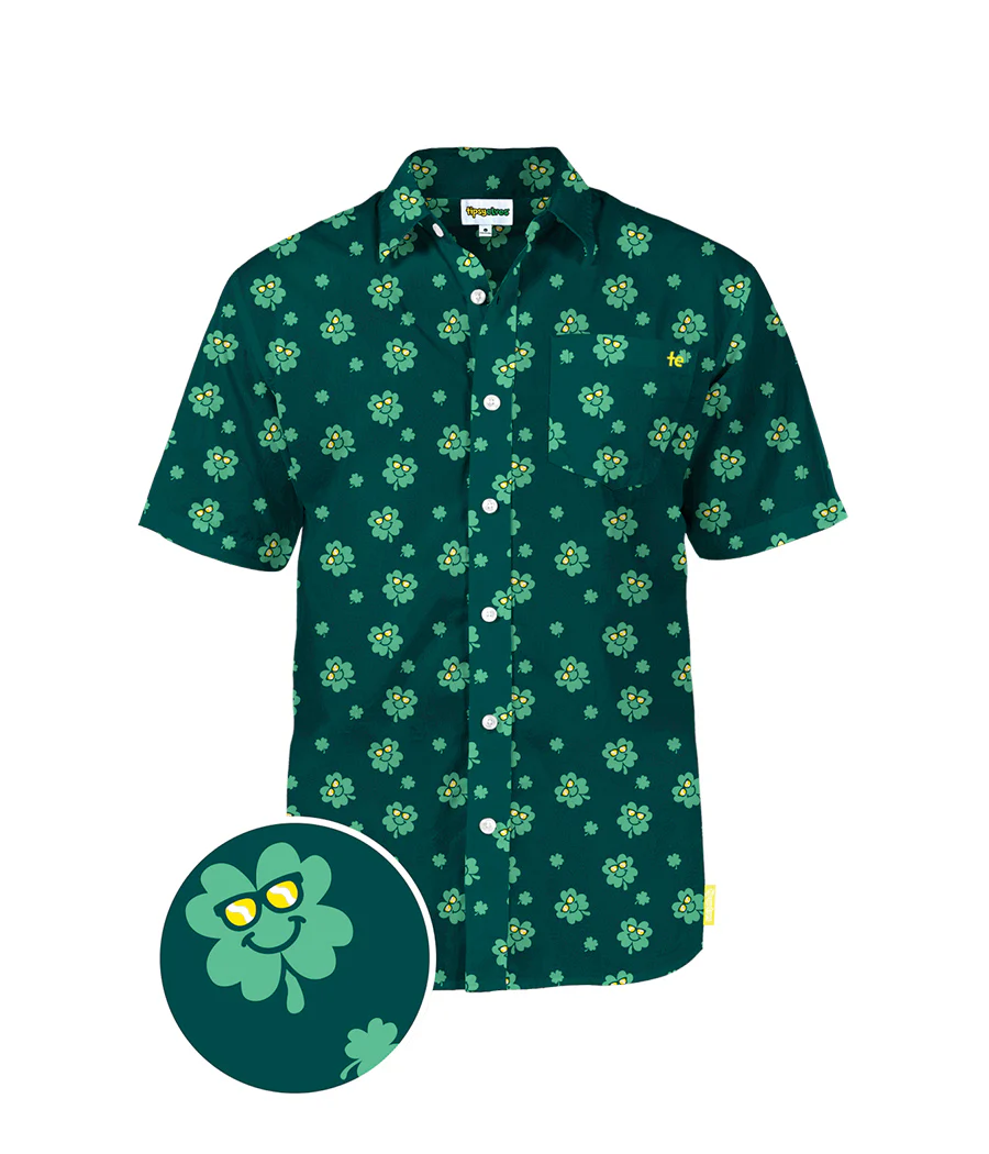 Men's Cool Clover Button Down Shirt