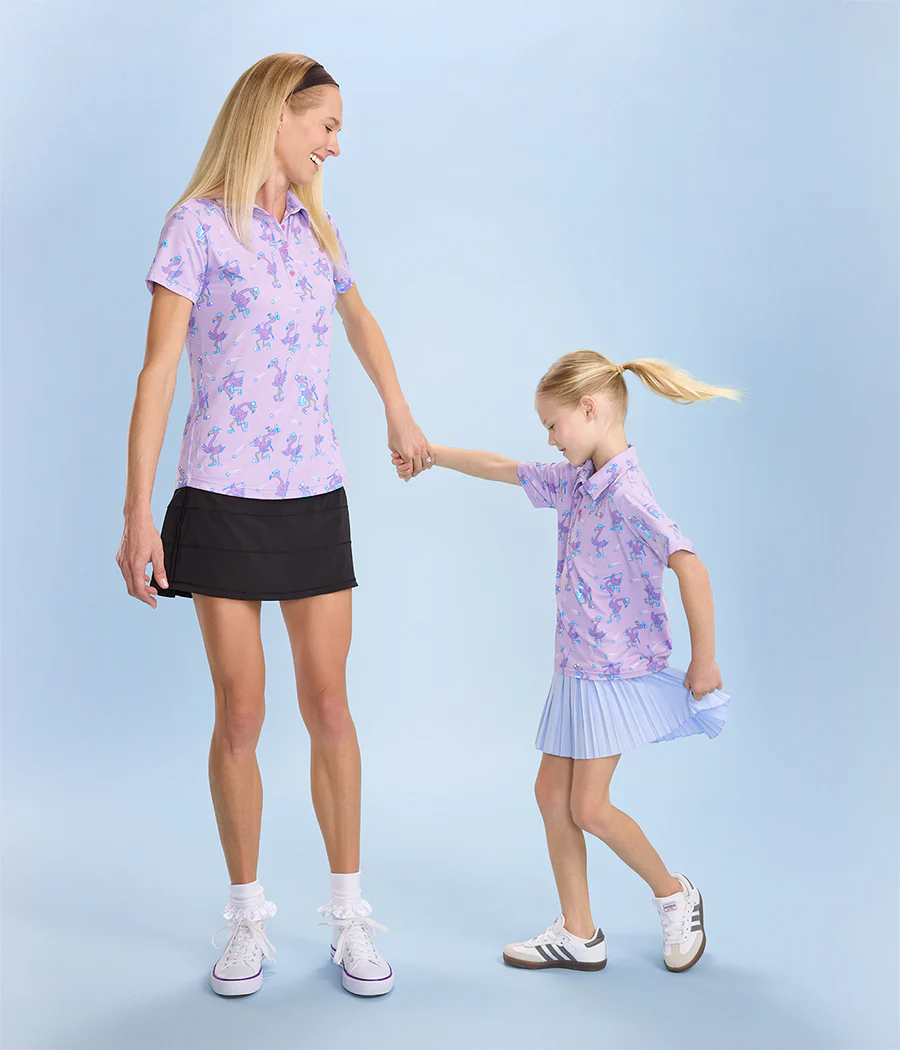 Women's Flamingo Fiasco Short-Sleeve Golf Polo