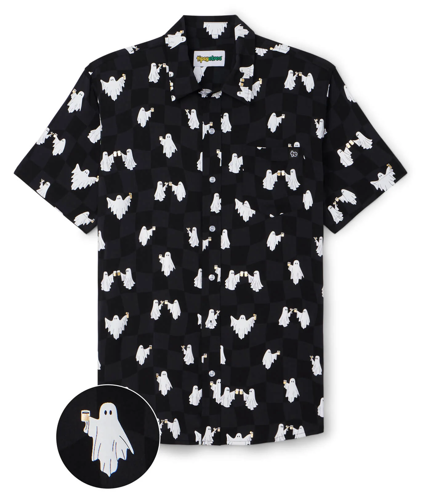 Men's BOOze Ghost Button Down Shirt