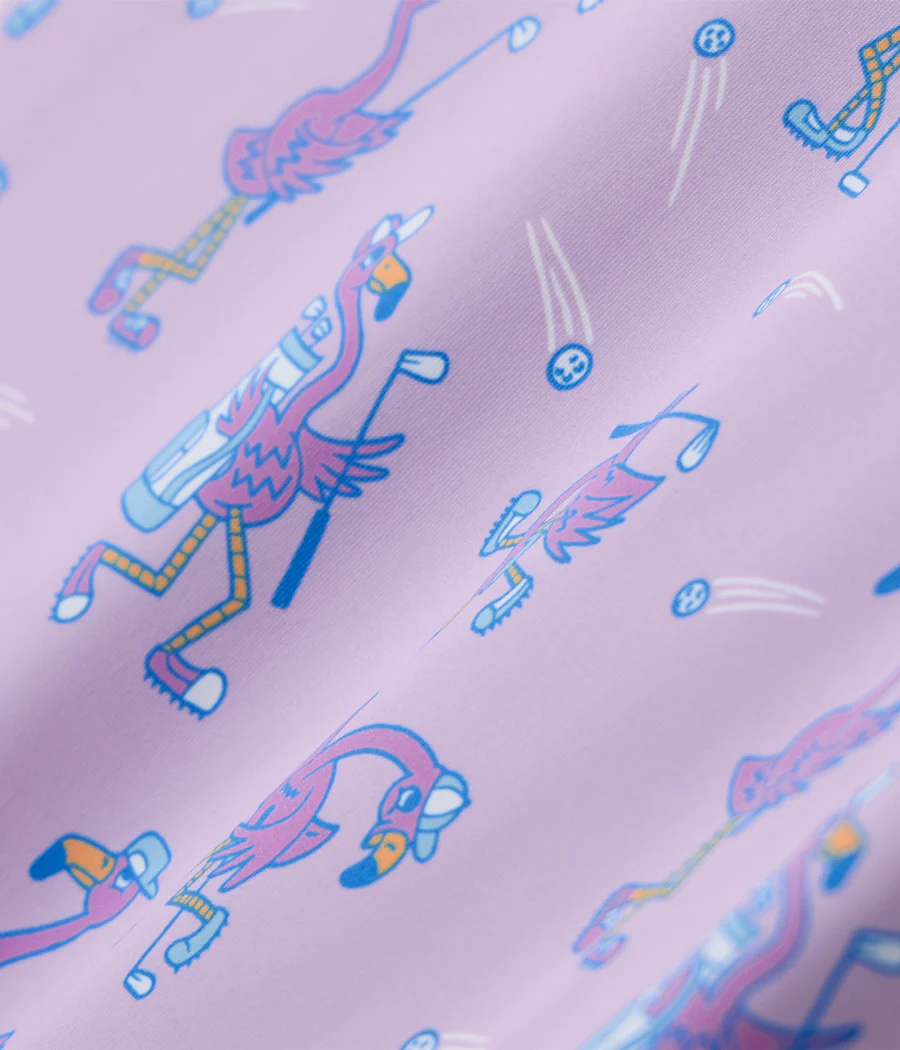 Girl's Flamingo Fiasco Golf Polo