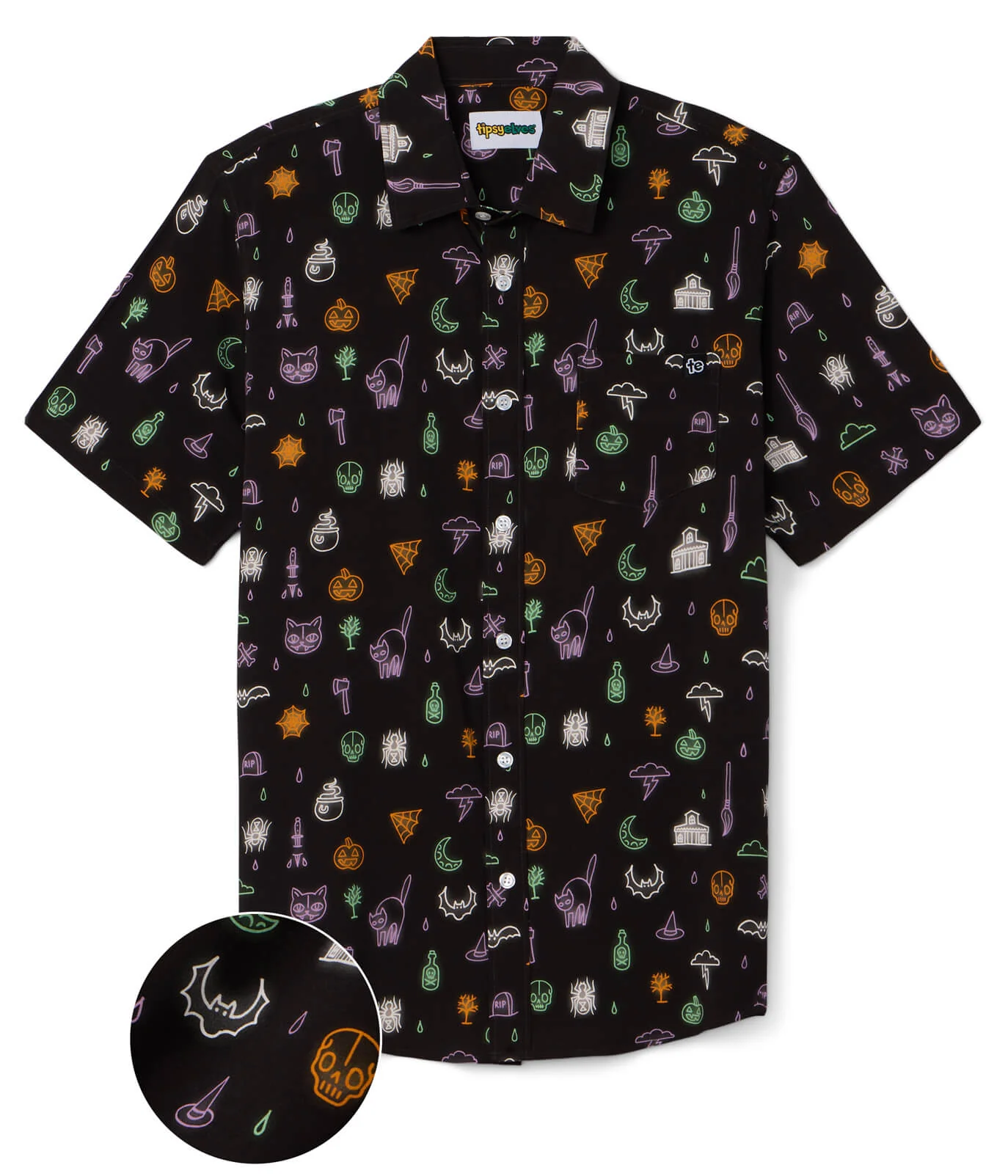 Men's Black Magic Button Down Shirt