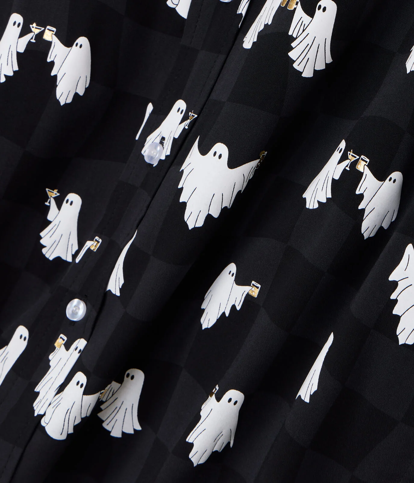Men's BOOze Ghost Button Down Shirt