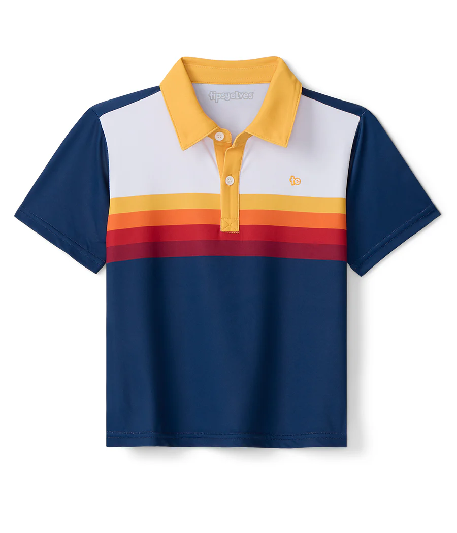Toddler Boy's Slice of Sunset Golf Polo