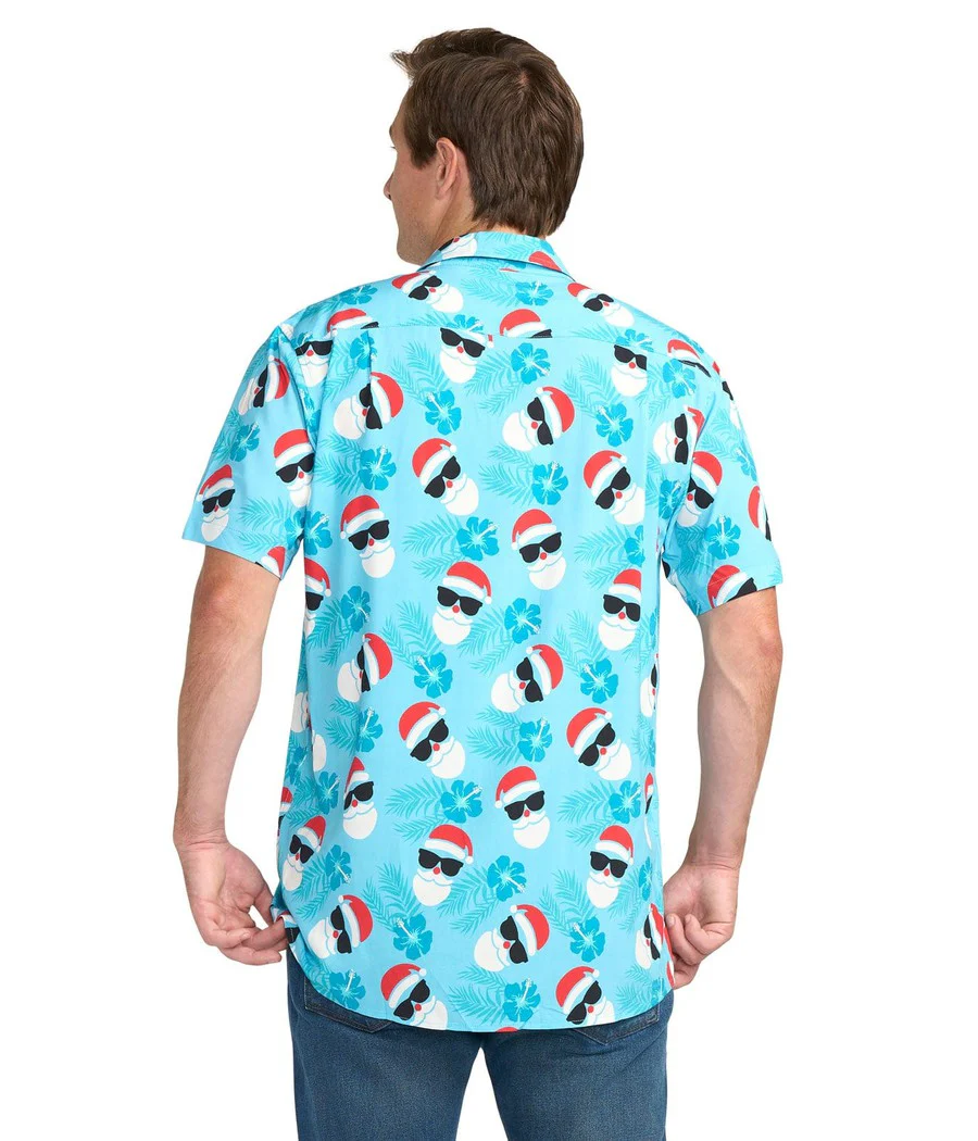 Men's Shady Santa Button Down Shirt