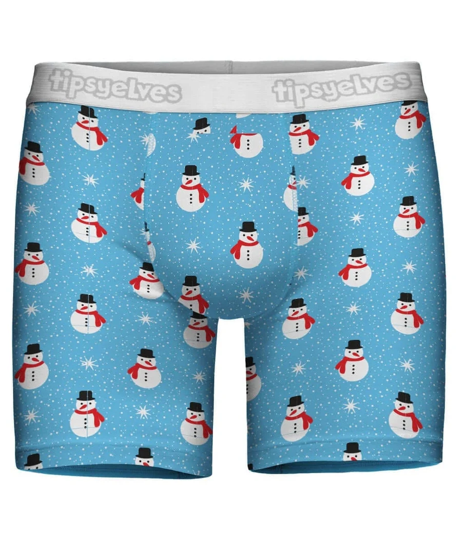Men's Snowman Boxer Briefs