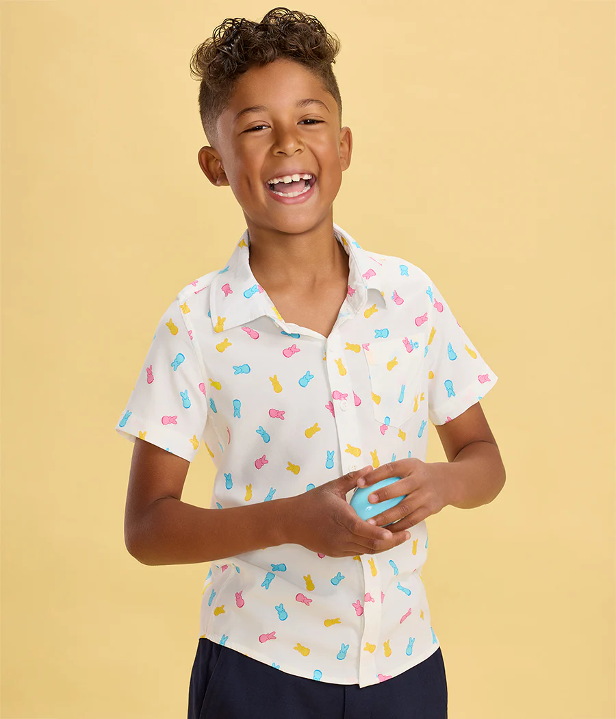 Boy's PEEPS® Party Peeple Button Down Shirt