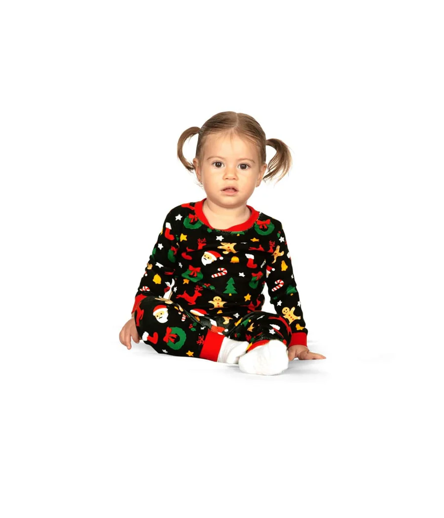 Baby Girl's Cookie Cutter Crew Neck Pajama Set