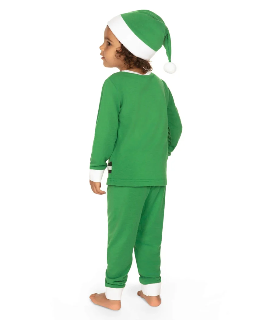Toddler Girl's Elf Crew Neck Pajama Set