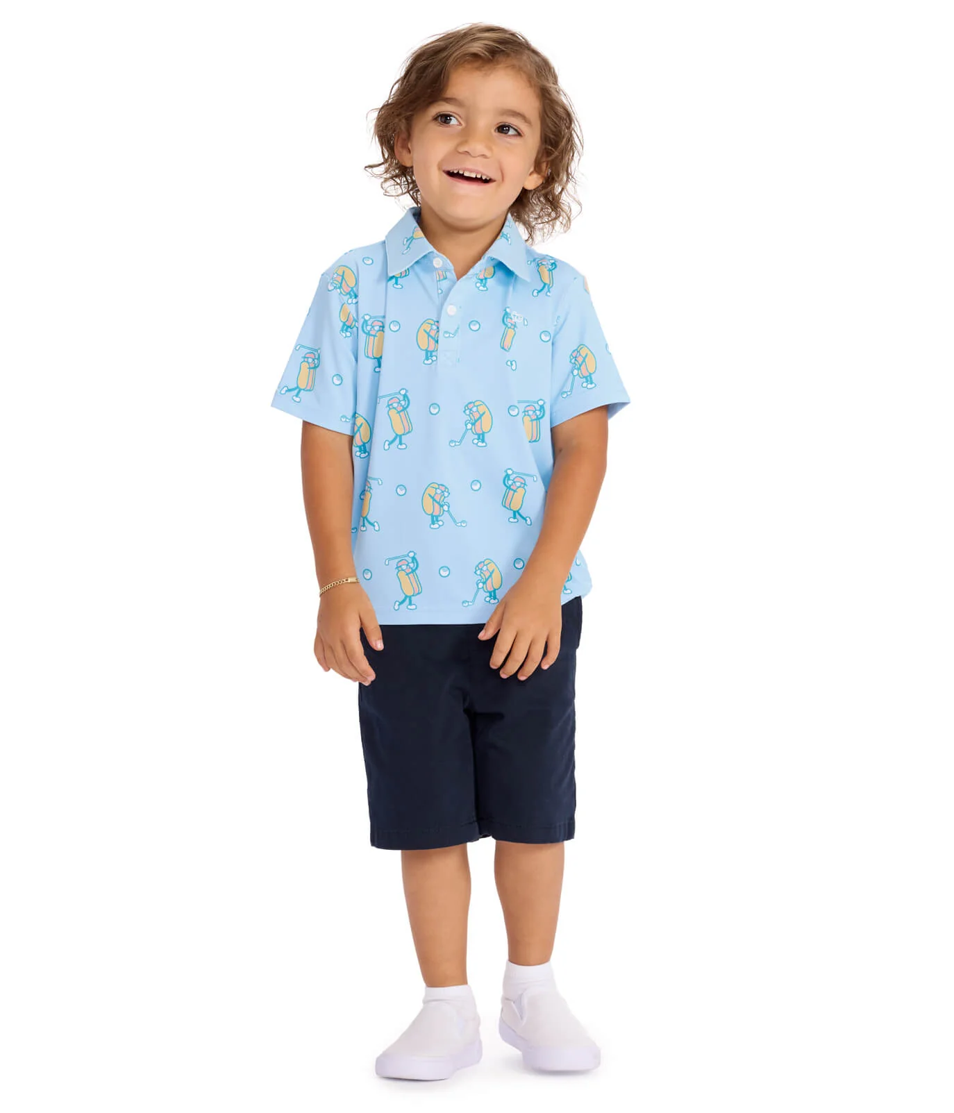 Toddler Boy's Sizzlin' Swing Golf Polo
