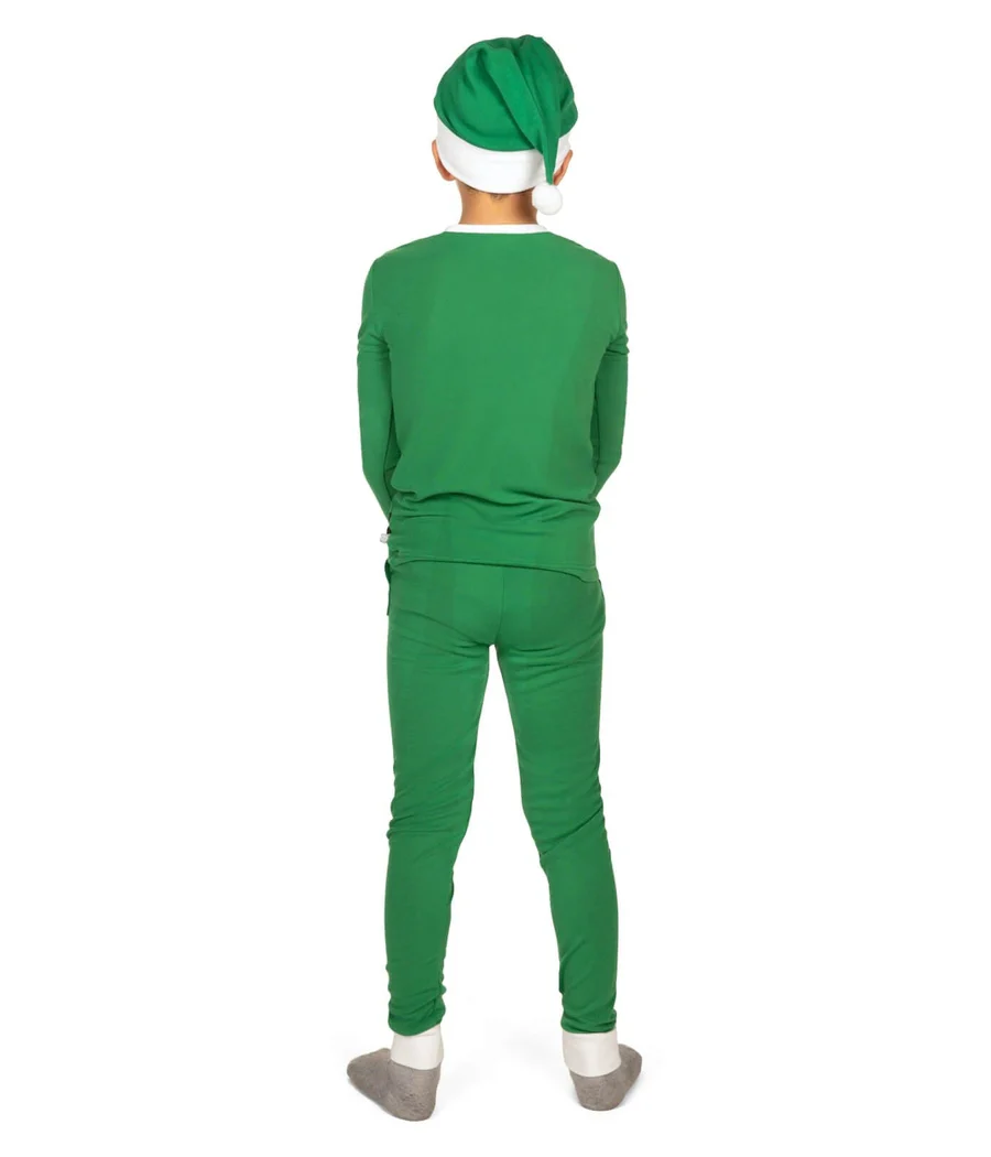 Boy's Elf Crew Neck Pajama Set