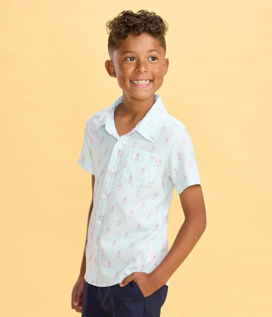 Boy's PEEPS® Shady Lil' Sugar Button Down Shirt