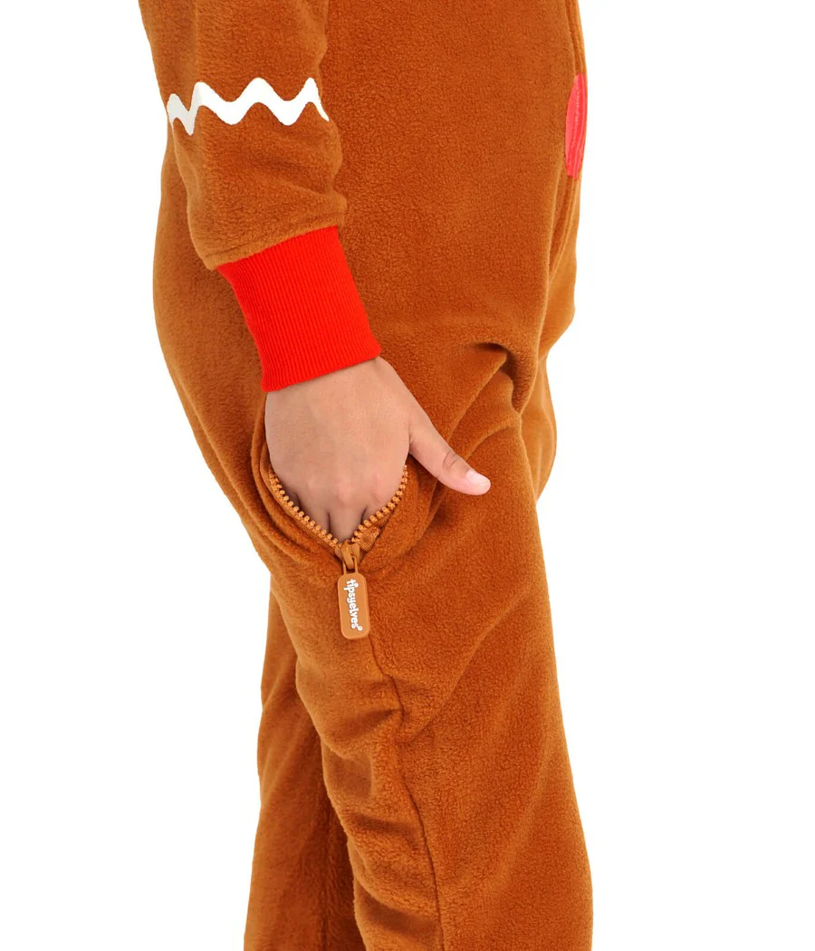 Girl's Gingerbread Jumpsuit