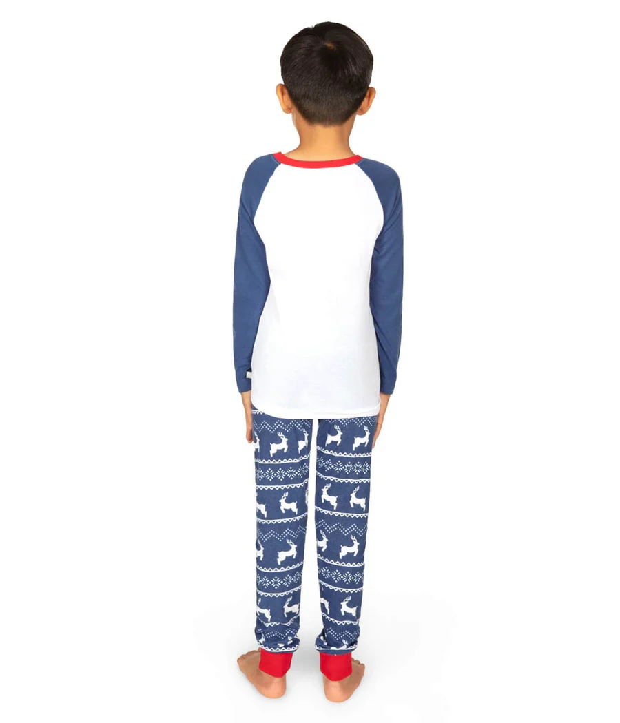 Boy's Whoop Deer It Is Crew Neck Pajama Set