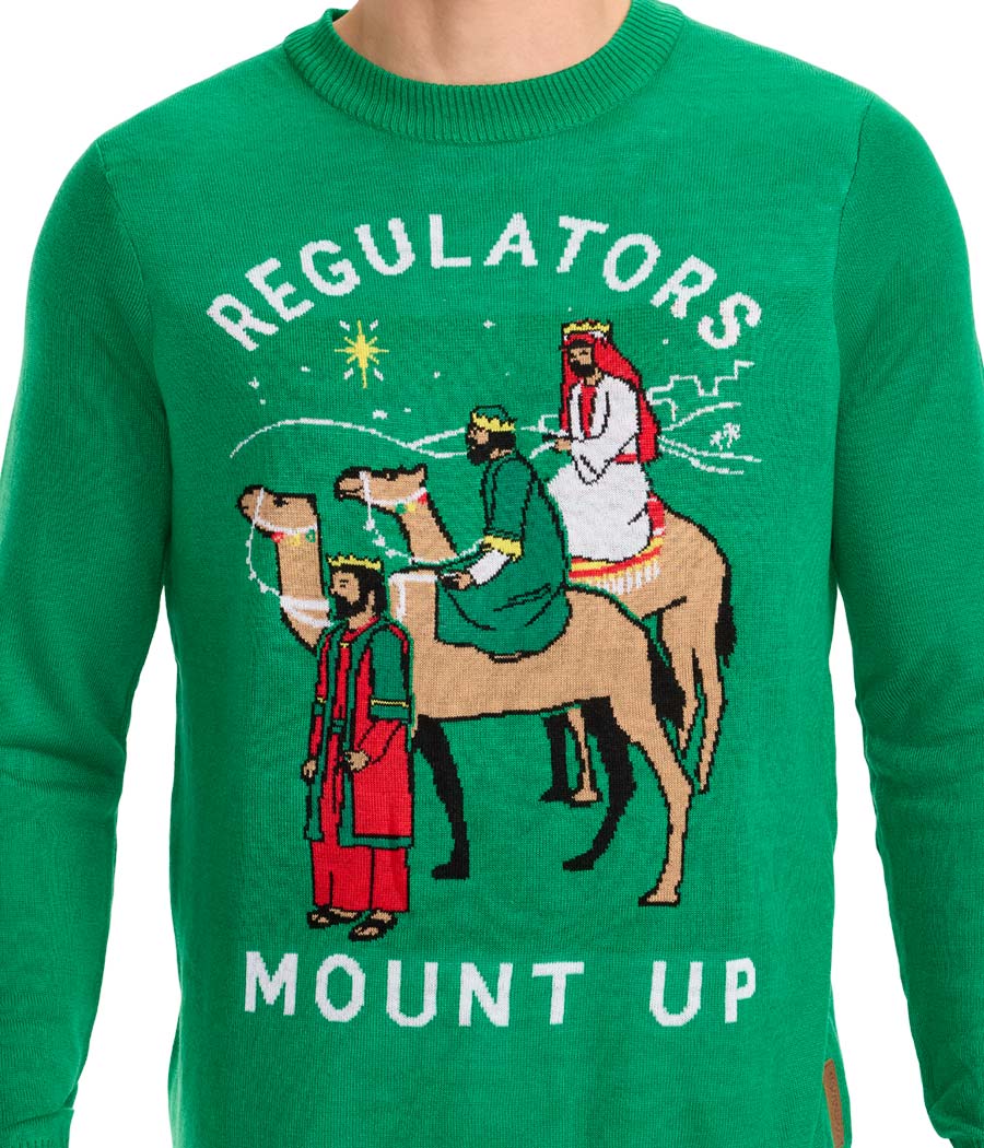 Men's Regulators Mount Up Ugly Christmas Sweater