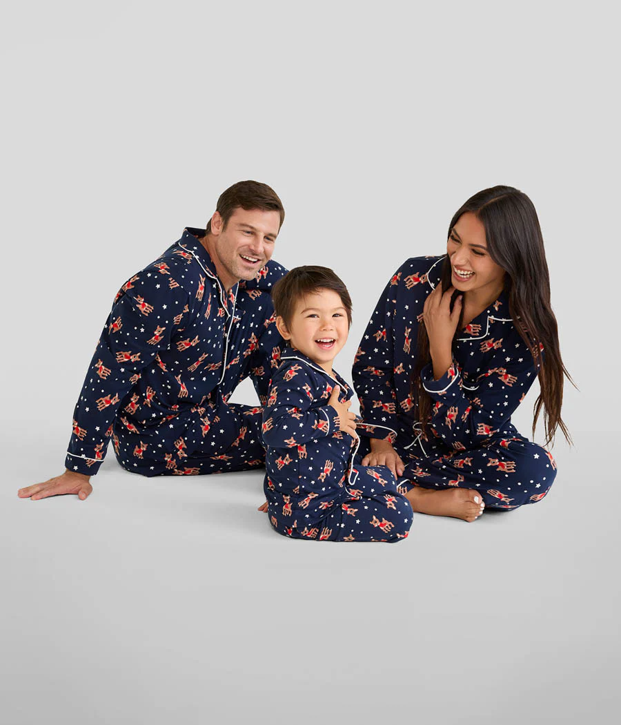 Men's Rudolph Lapel Pajama Set