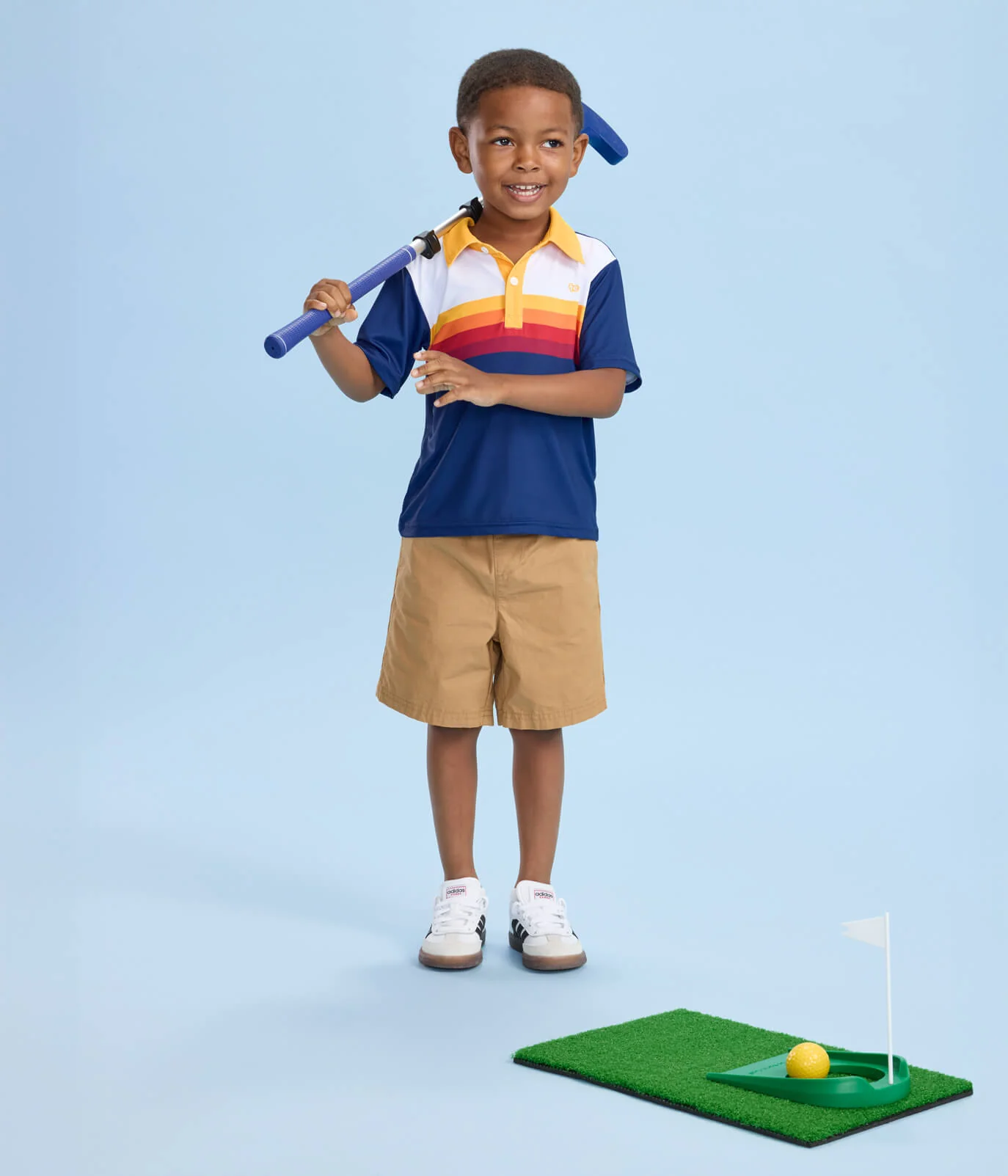 Toddler Boy's Slice of Sunset Golf Polo