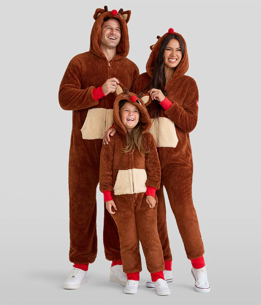 Baby Girl's Rudolph Sherpa Jumpsuit