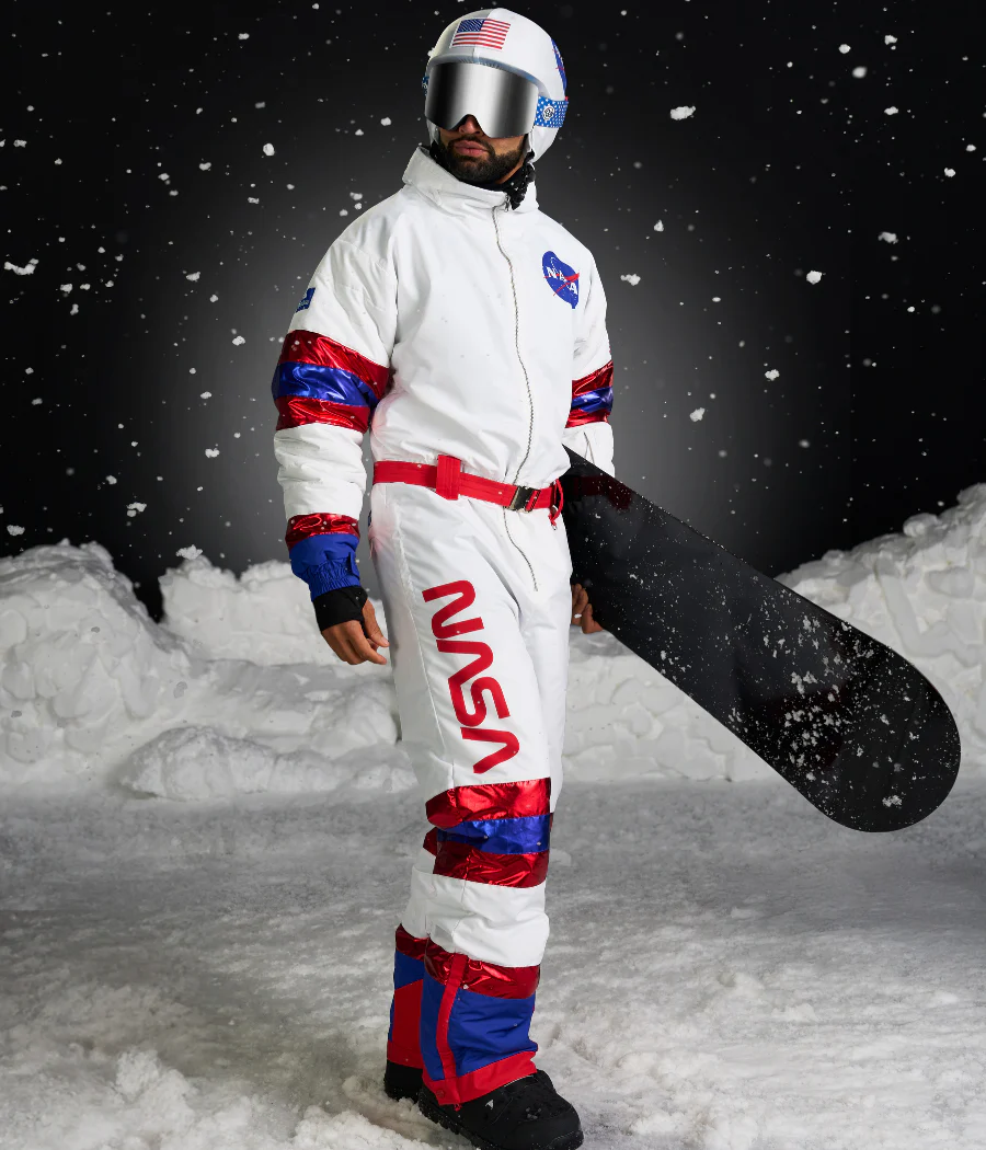 Men's Space Racer Snow Suit and Helmet Cover