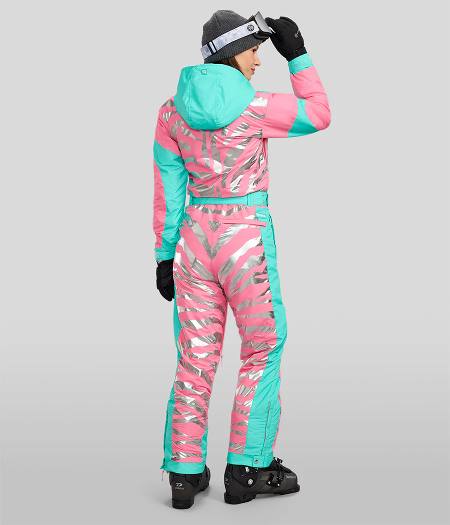 Women's Electric Zebra Snow Suit