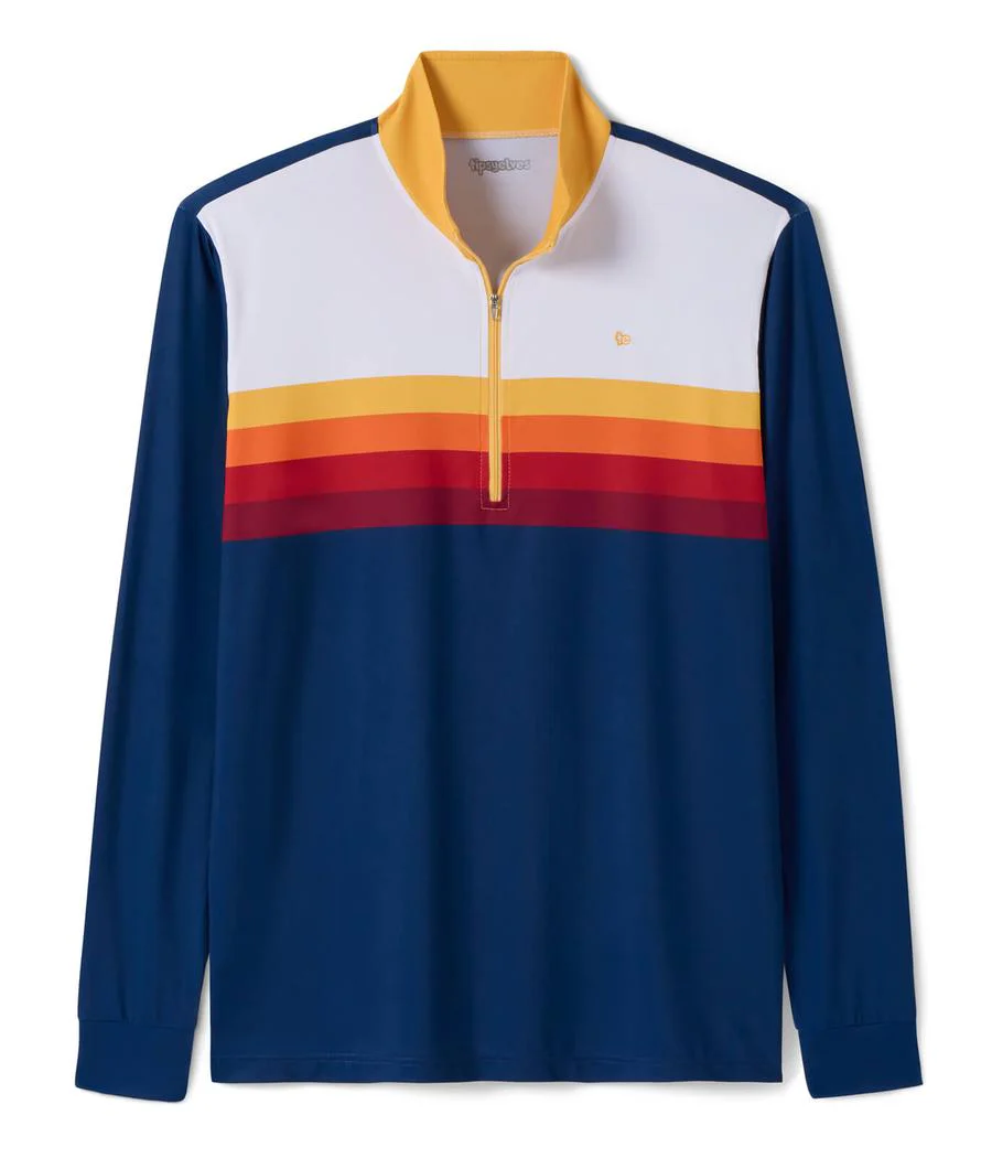 Men's Slice of Sunset Golf Quarter Zip Pullover
