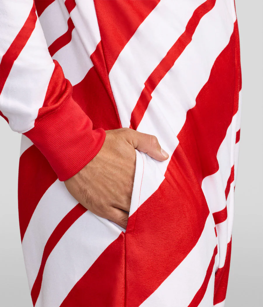 Men's Candy Cane Jumpsuit