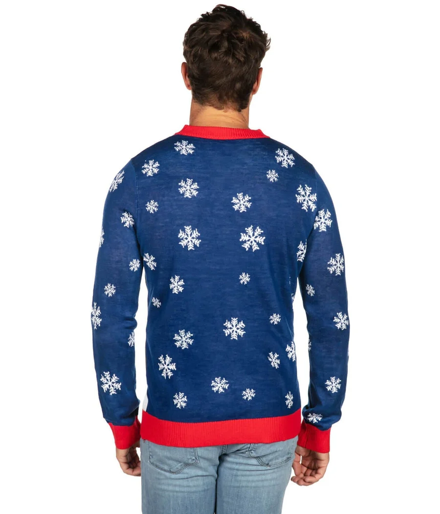 Men's Melting Snowman Ugly Christmas Sweater