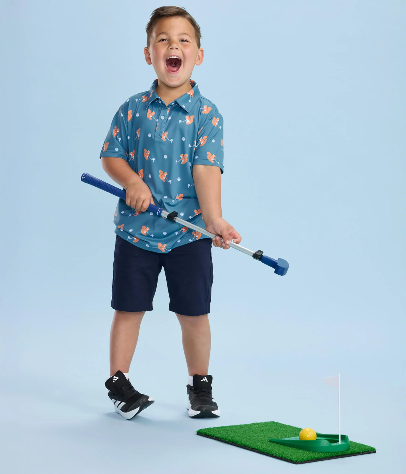 Boy's Squirrel! Golf Polo