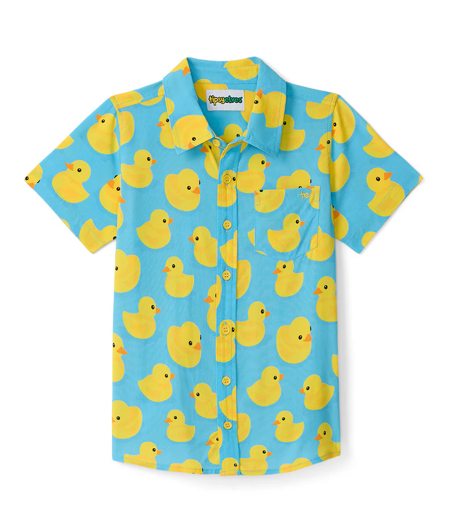 Boy's Rubber Ducky Hawaiian Shirt