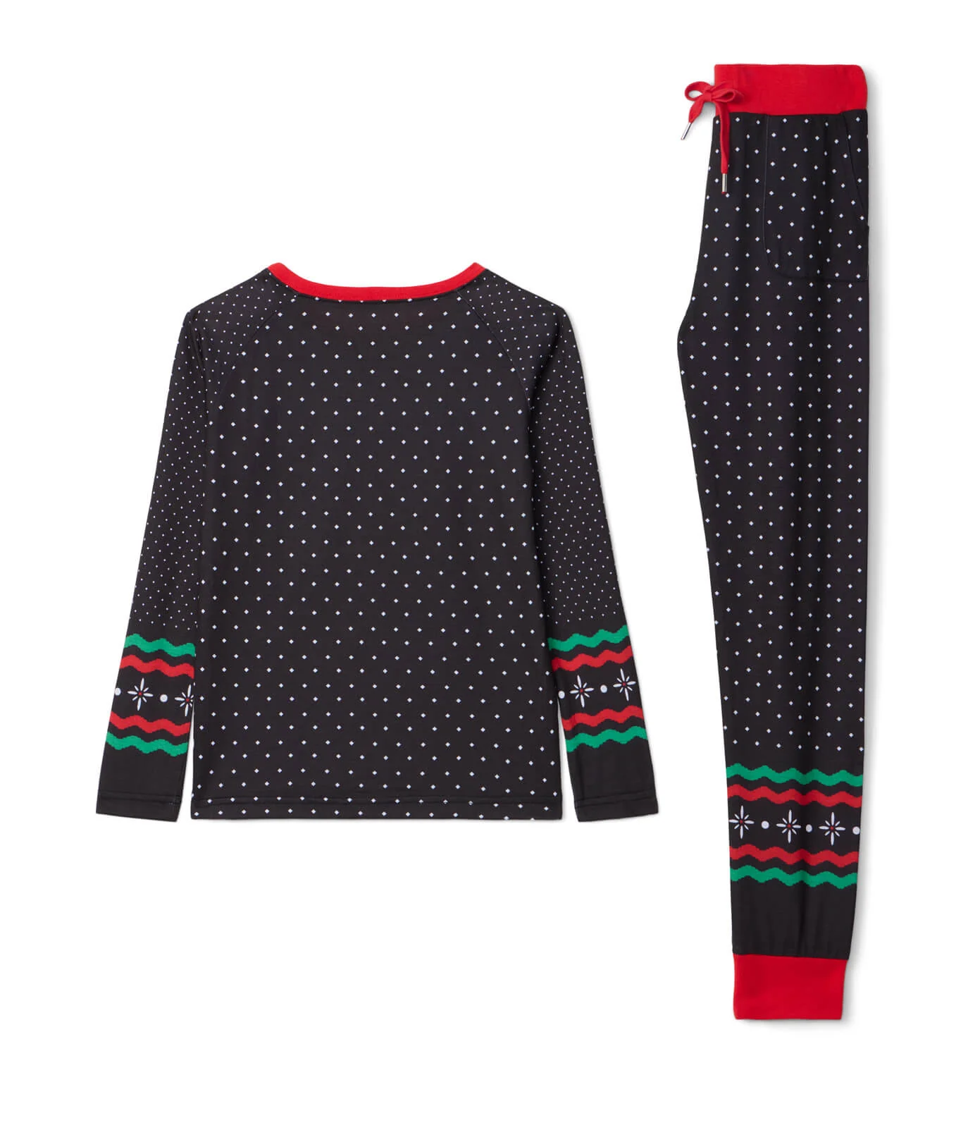 Boy's Fair Isle Rudolph Crew Neck Pajama Set