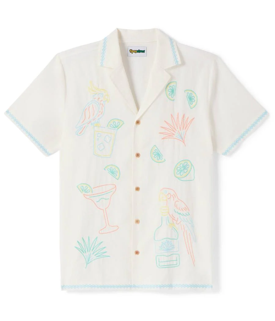 Men's Tequilin' Time Linen Cabana Shirt
