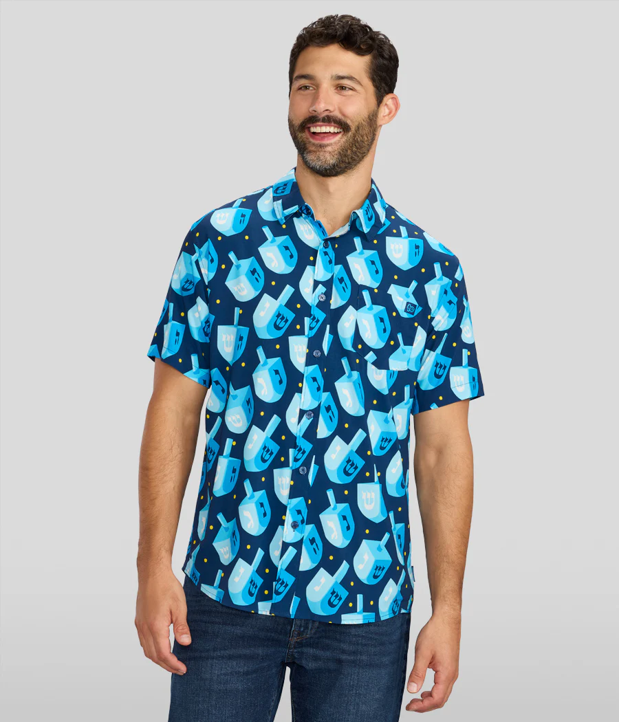 Men's Dreidel Delight Button Down Shirt